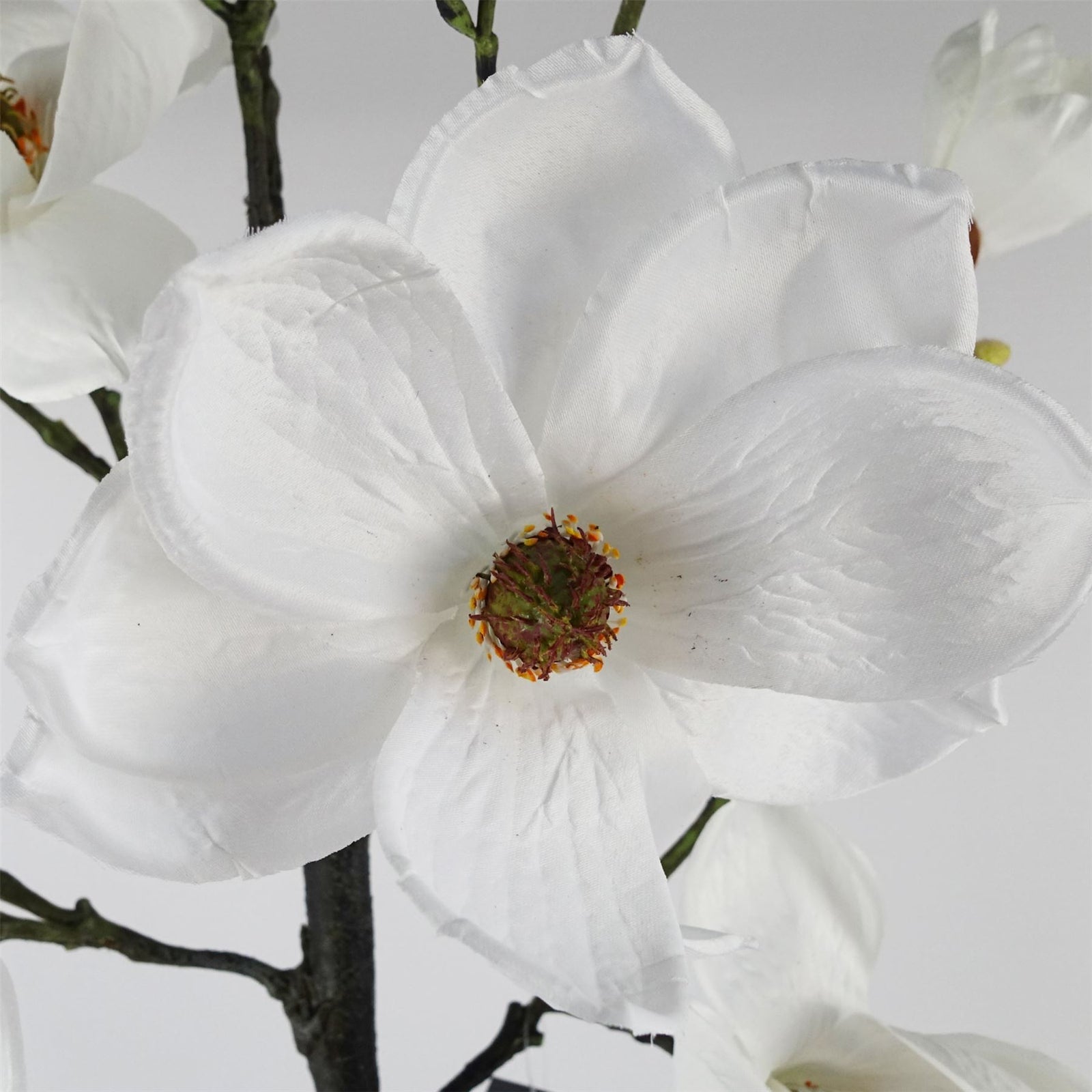 Artificial 110cm Magnolia Artificial Tree White Potted