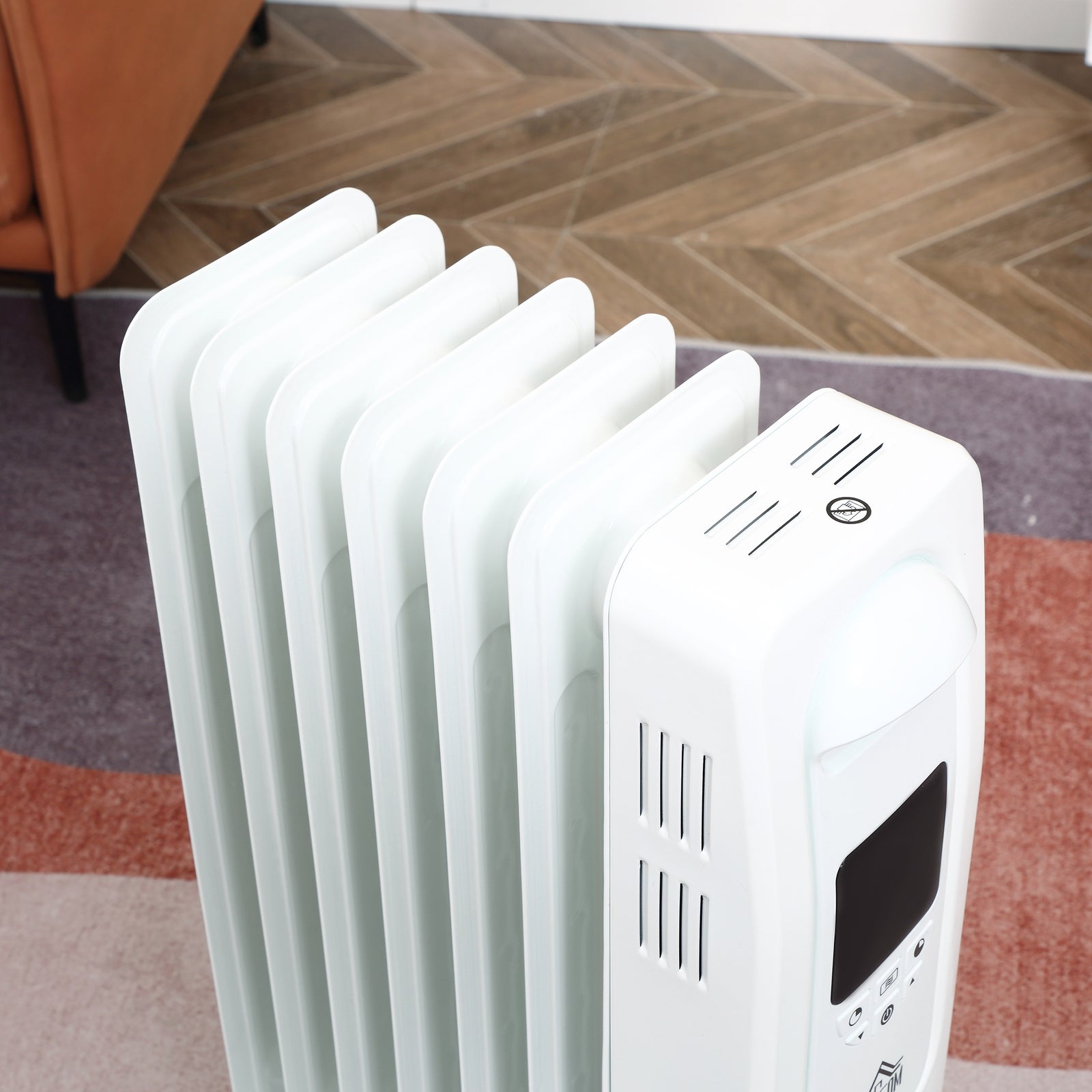 Oil Filled Radiator Space Heater With Heat Settings Remote | One Size | Black