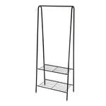 152cm Freestanding Metal Clothes Rail With Bottom Rack
