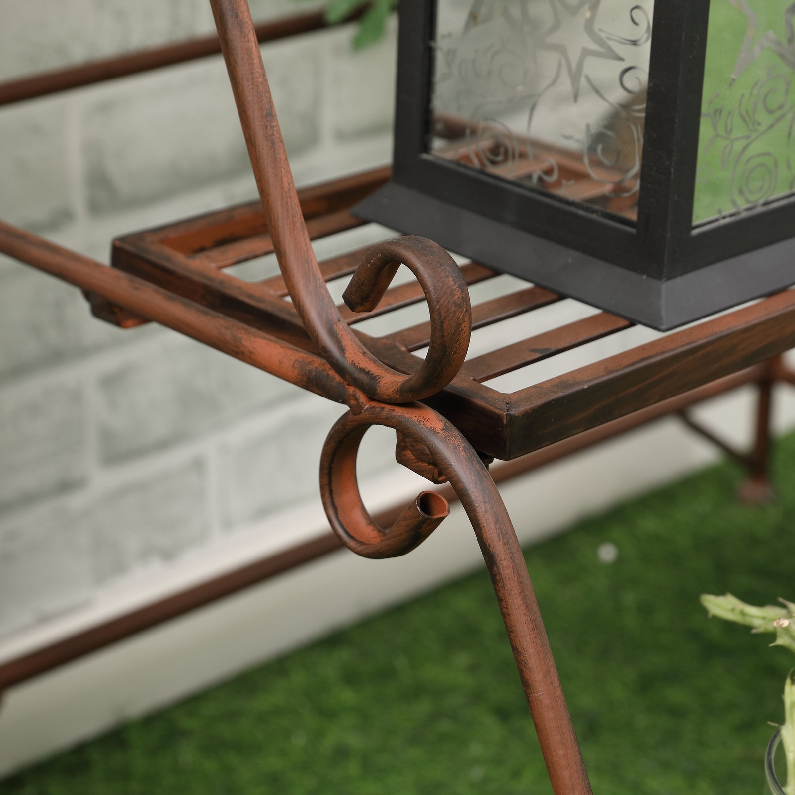 3 Tier Metal Plant Stand, Flower Pot Display Shelf Outdoor