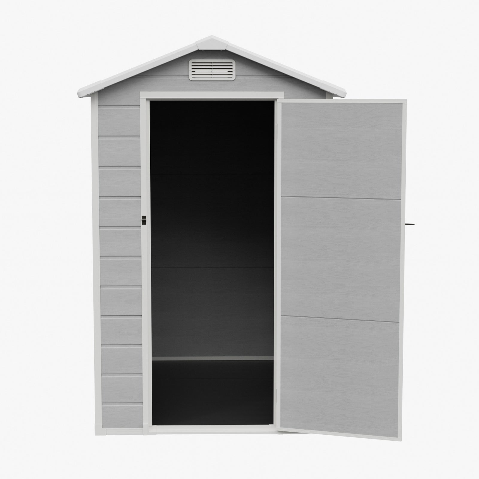 4x6 Ft Outdoor Garden Plastic Storage Shed | Grey