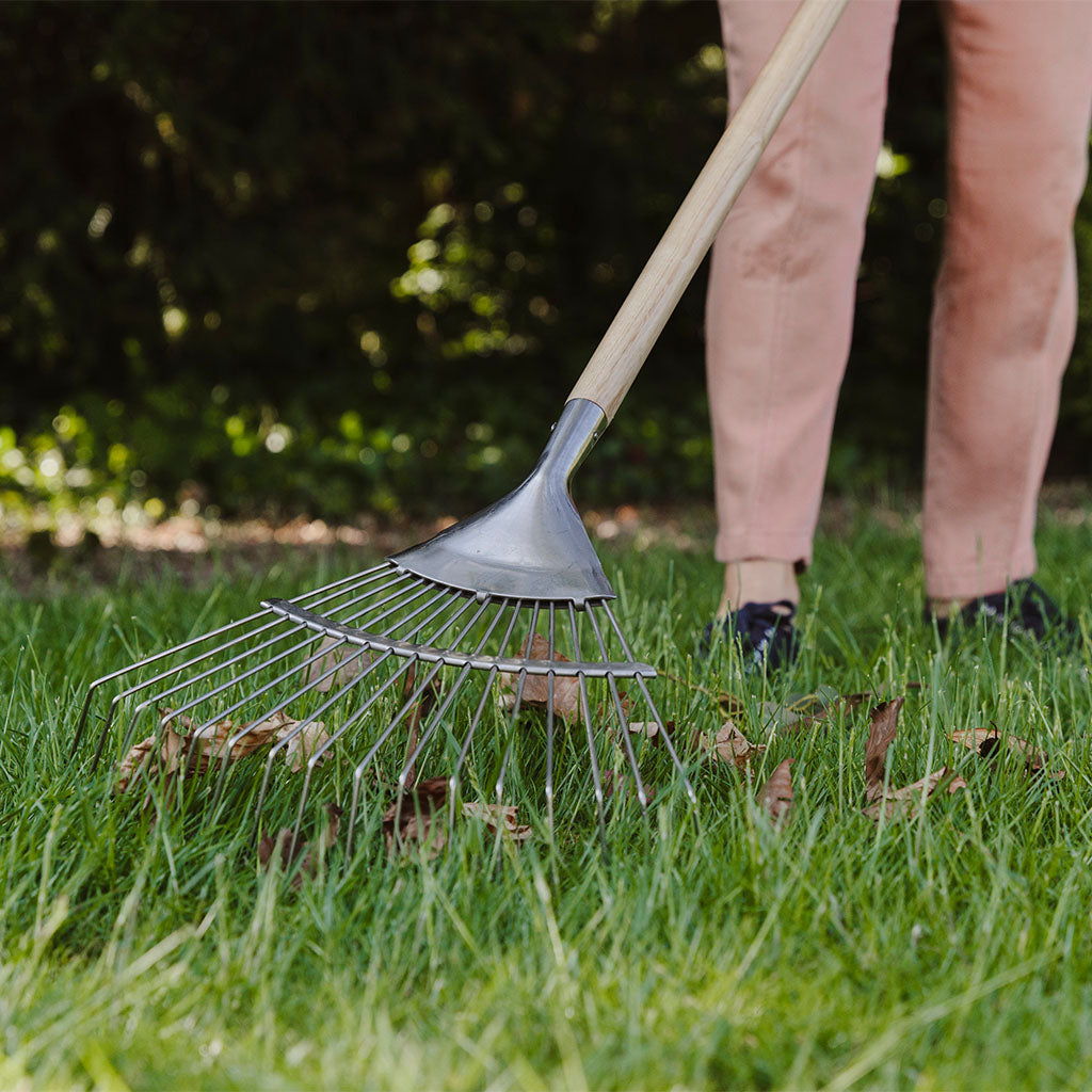 Garden Life Lightweight Stainless Steel Lawn Rake