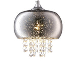 Starlight Chrome Pendant Lamp 1xe14 A Stunning Range With 22cm Glass Shades Housing Chrome Fitments And Gorgeous Crystals