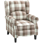 Recliner Chair Wingback Living Room | Brown
