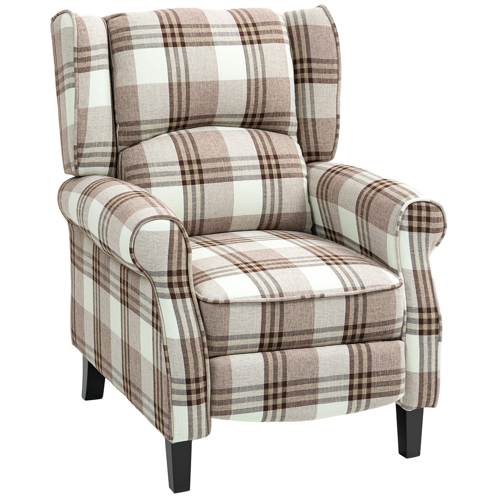 Recliner Chair Wingback Living Room | Brown