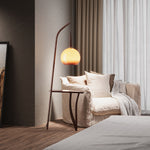 Breeins Vintage Style Floor Lamp With Irregular Design And Pomelo-shaped Lampshade