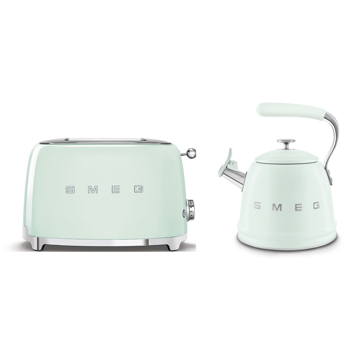 Wkf01, Tsf03 Stovetop Kettle & 4-slice Toaster Set | Light Green