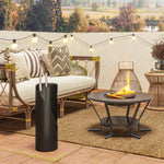 Outsunny 4 Pcs Fireplace Companion Set, Metal Fireside Companion