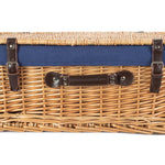 Wicker 55cm Buff Empty Picnic Basket Unlined | Blue