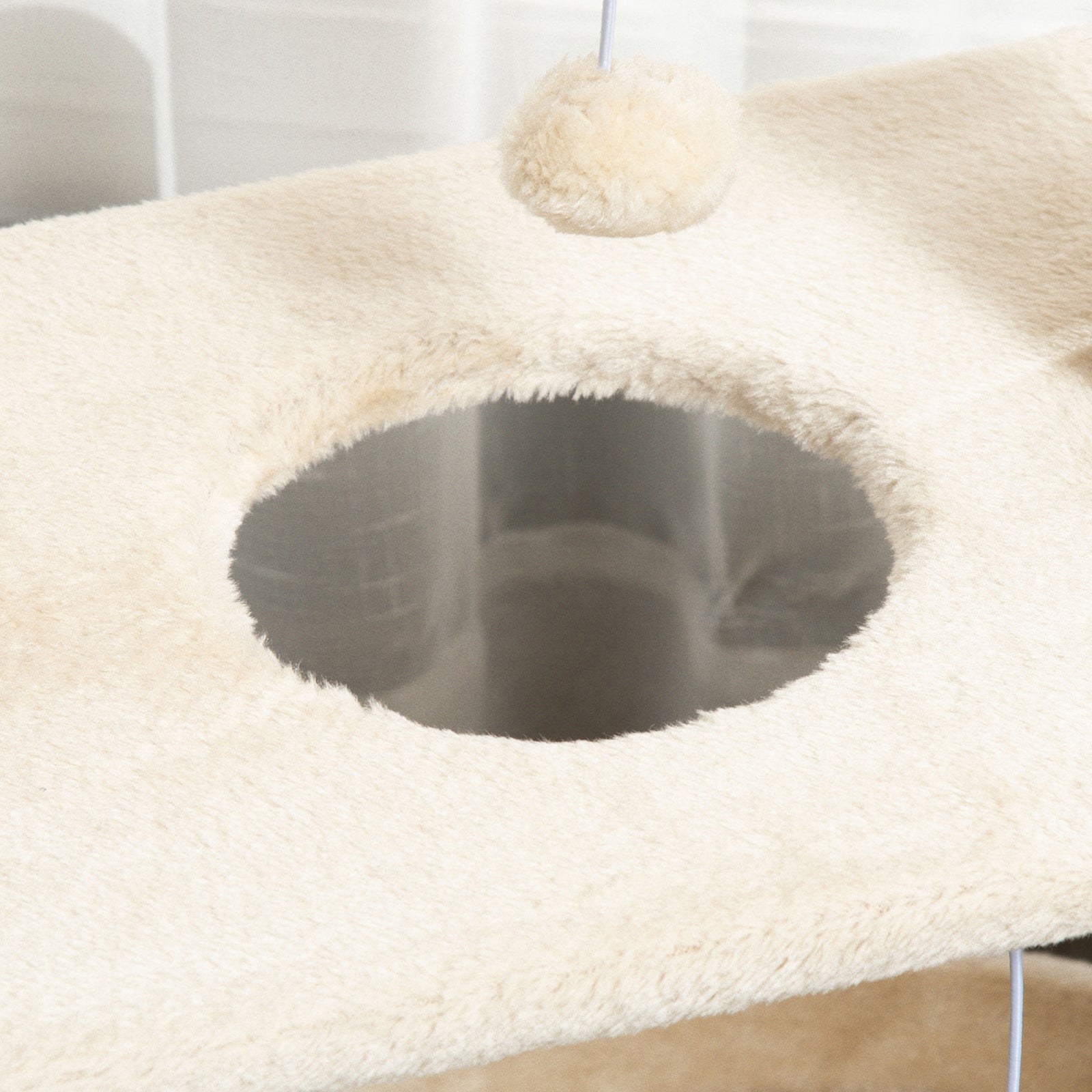 Cat Tree Kitten Tower W/ Scratching Post, Pad, Bed, Perch, Ball | Brown