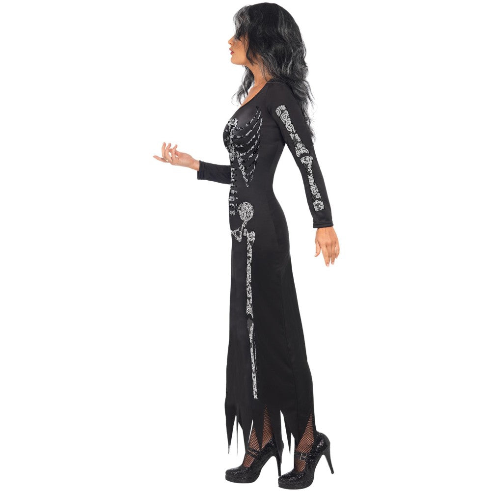 Skeleton Costume, With Tube Dress | Large