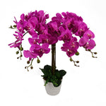 Artificial Deluxe Bush Orchid Pink 85cm Bush Orchid Lots Of Flowers Botanik