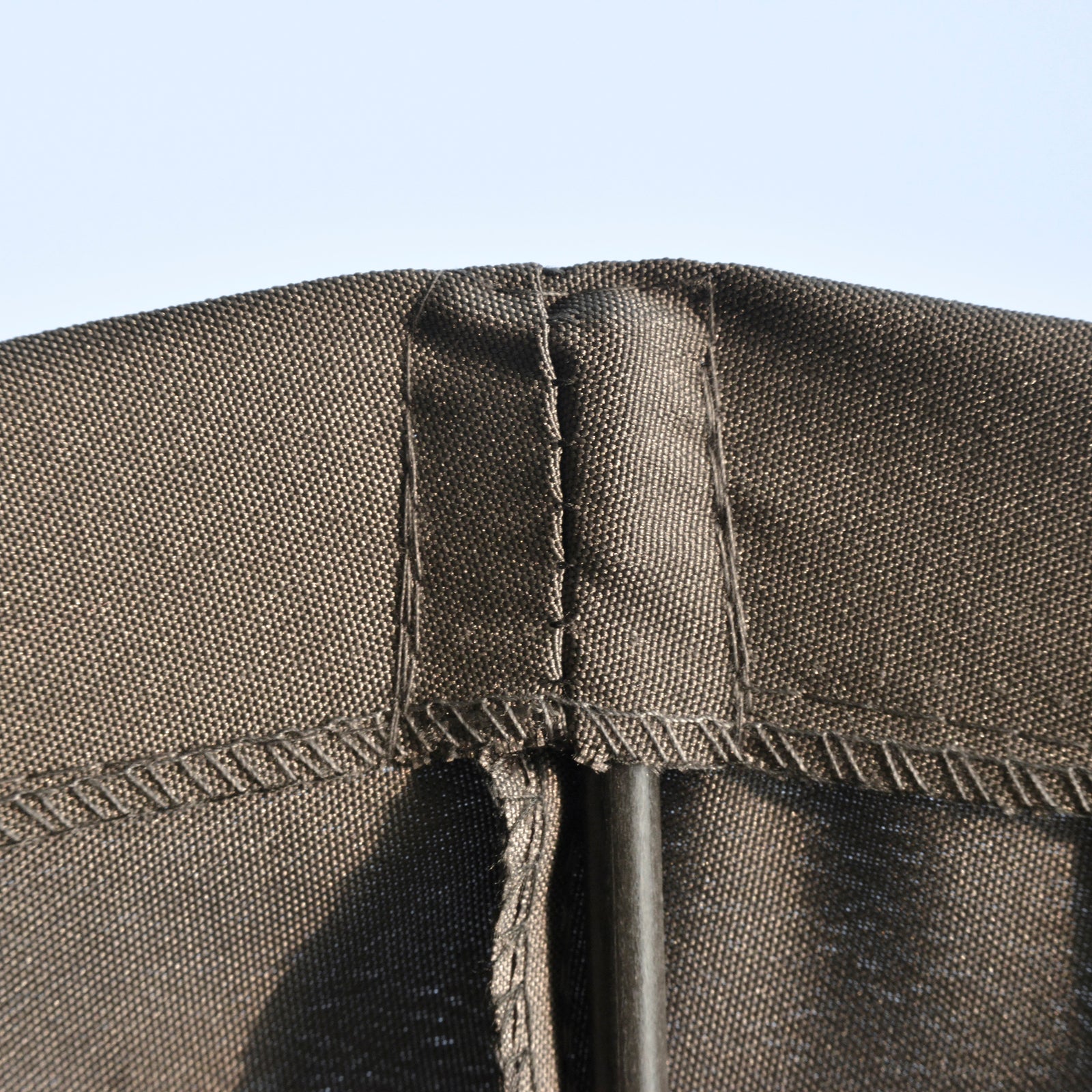 2.5m Curved Parasol With Metal Pole | Dark Gray