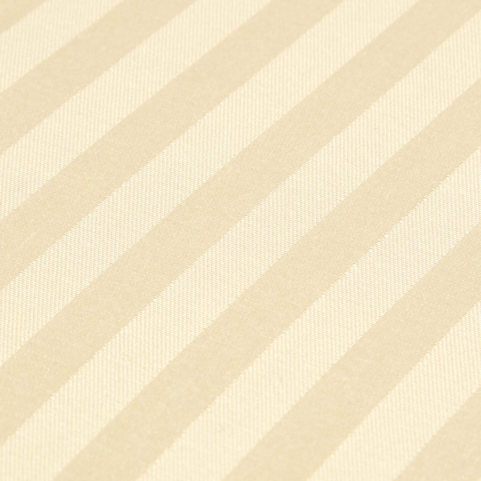 Egyptian Cotton Satin Stripe Flat Sheet 330 Tc | King | Pastel Yellow