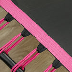 45" Fitness Trampoline With Adjustable Handle, Led Lights | Pink