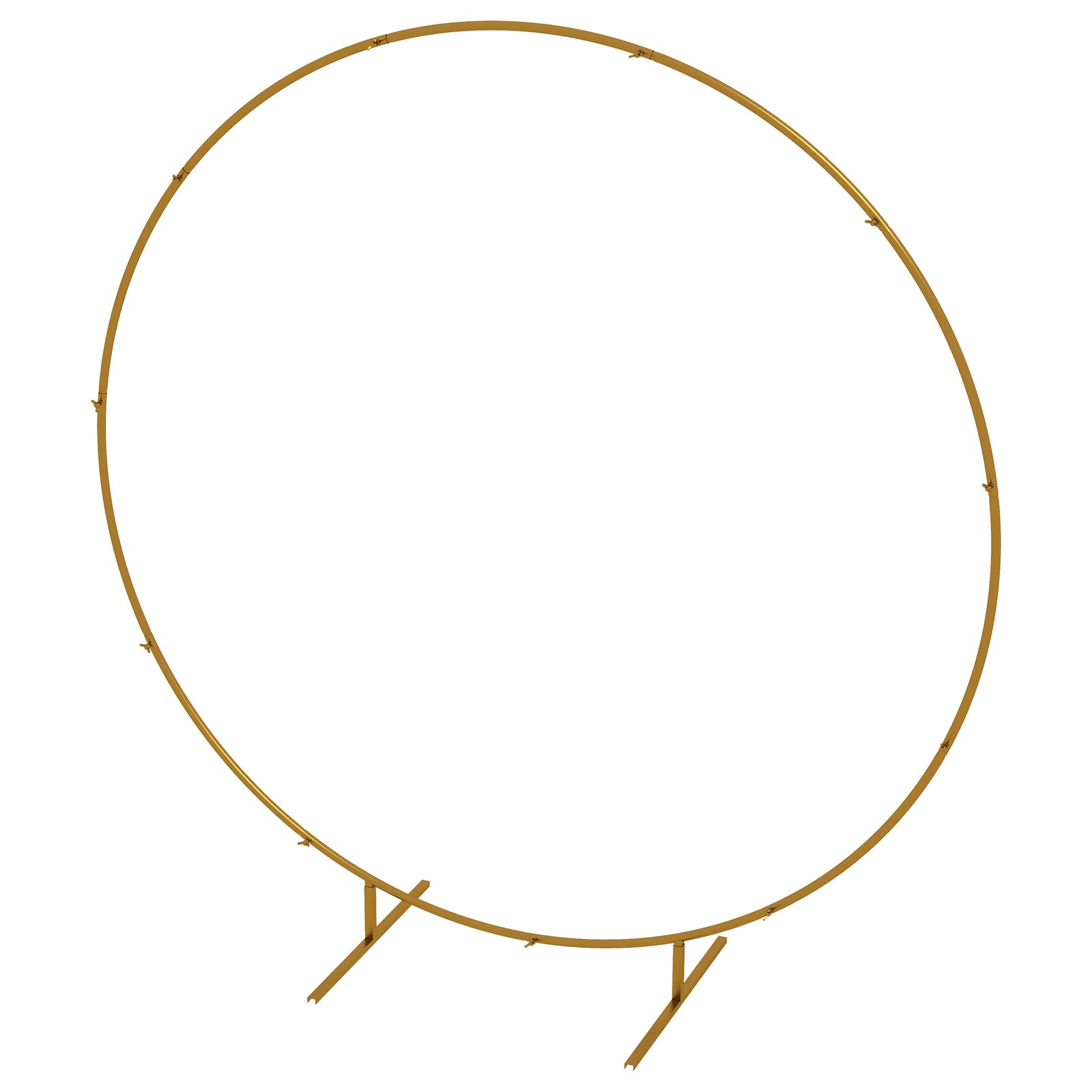 Wedding Arch Round Backdrop Stand For Birthday Party | 222cm | Gold
