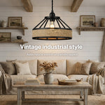 Emitto Modern Ceiling Pendant Light Shade Industrial Hemp Rope Lamp Shade