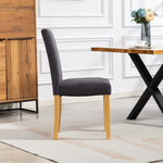 Almont Fabric Dining Chairs - Set Of 2 | Charcoal