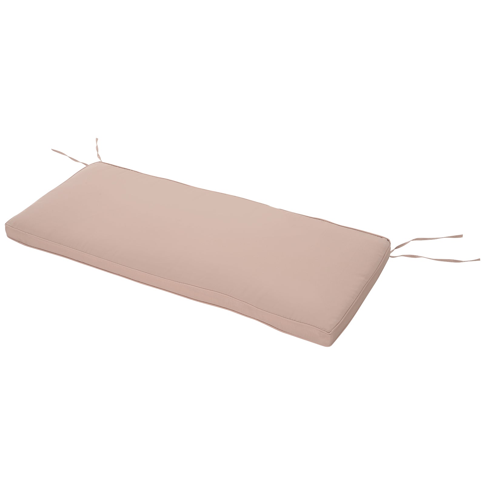 2-seater Bench Cushion Polyester Cover Seat Pad Replacement | Beige