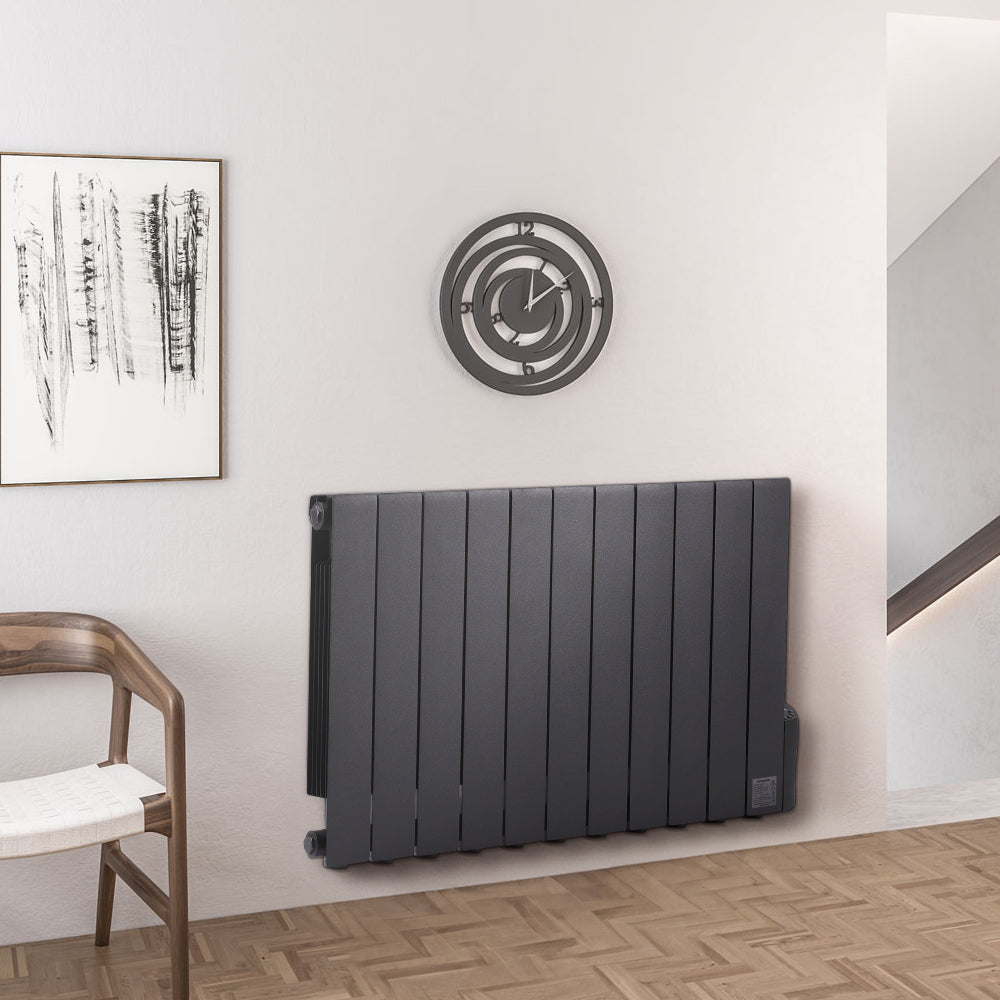 Oil-filled Radiator Space Heater With Led Display, 7-day/24-hour Timer, Adjustable Thermostat & Overheat Protection | 1800w
