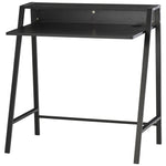 2-tier Storage Computer Workstation With Shelf, Metal Frame | Black