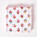 Cotton Cup Cakes Floor Cushion | 40cm x 40cm | Pink