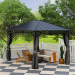 Outsunny 3x4m Hardtop Gazebo With Galvanised Steel Roof