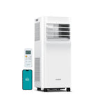 7000btu Portable 3-in-1 Air Conditioner With Wifi App Control, Cooling Fan & Dehumidifier, Remote Control, 24h Timer