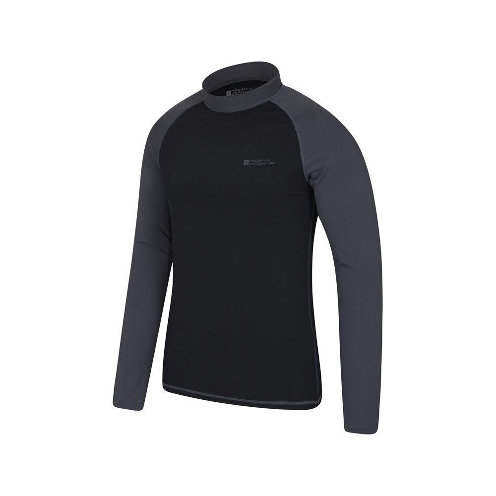 Mens Long-sleeved Rash Guard | Extra Large | Gray