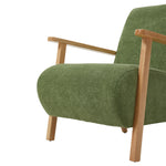 Chenille Upholstered Armchair | Green