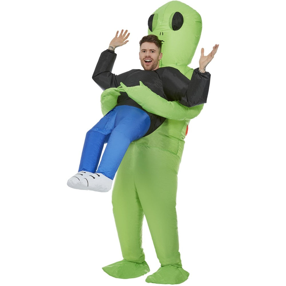 Inflatable Alien Abduction Costume, Green