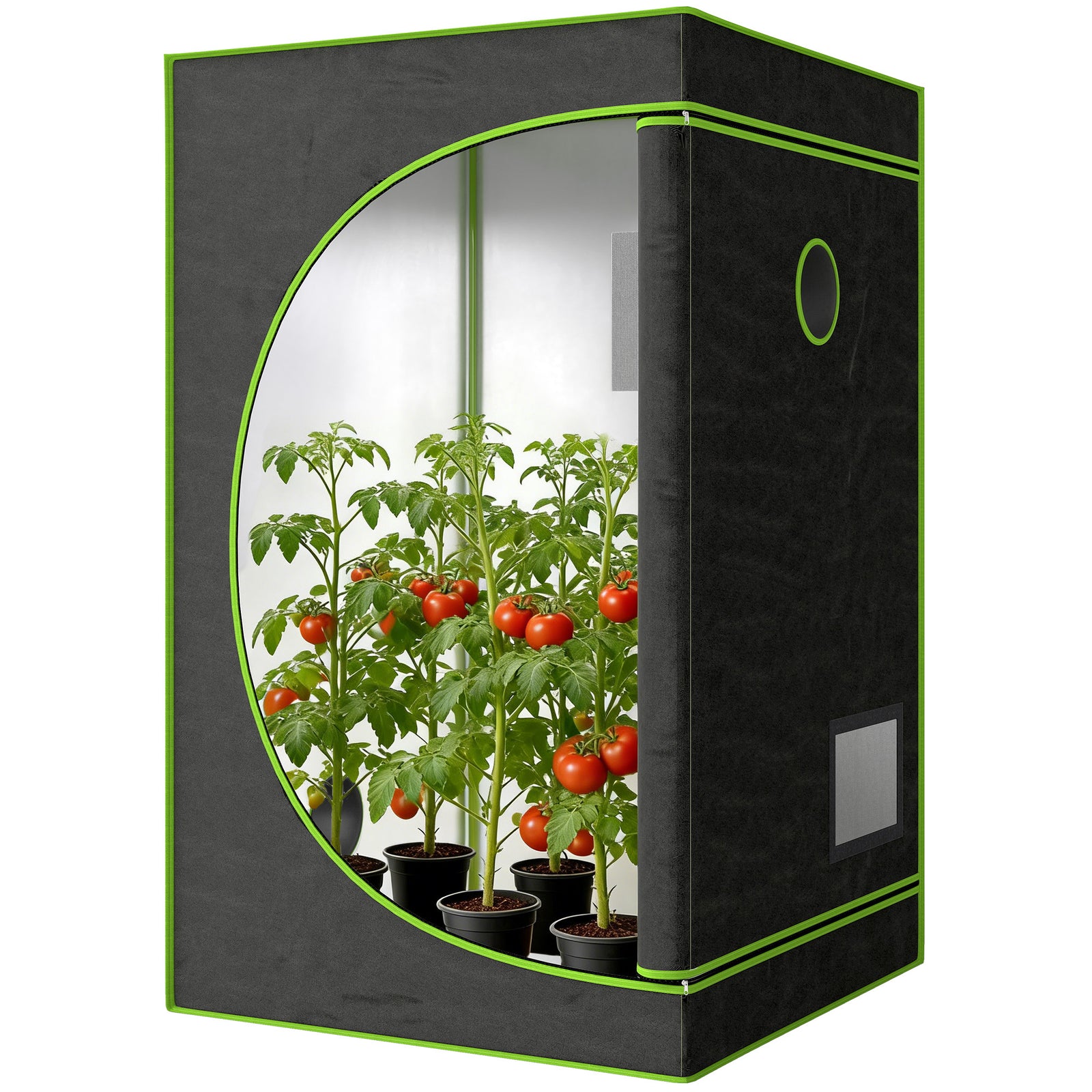 Grow Tent, Reflective Mylar Hydroponic Growing Tent, Black