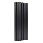 Living and Home Steel Smoke Grey Vertical Tall Radiator With Double Panel