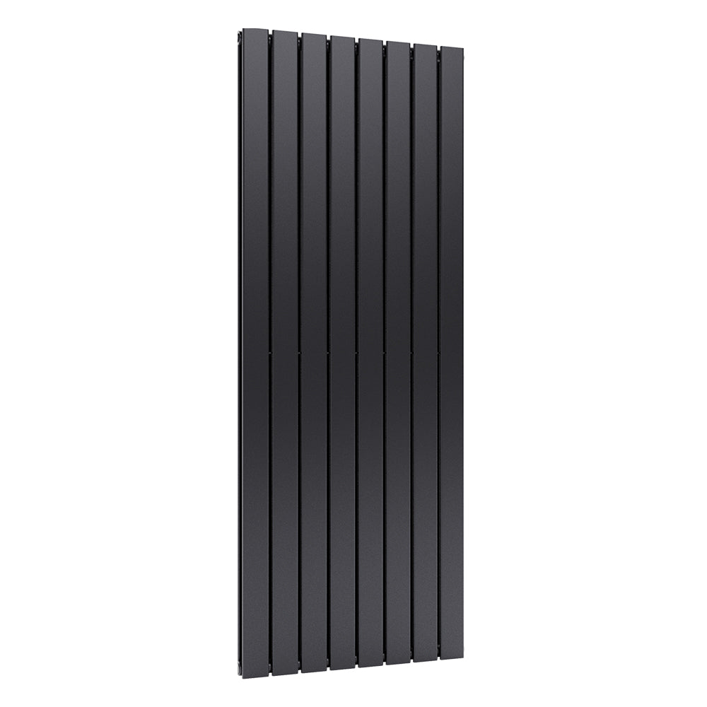 Steel Smoke Grey Vertical Tall Radiator With Double Panel