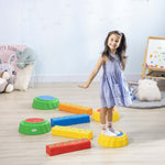 Eight-piece Kids Stepping Stones W/ Non-slip Surface & Bottom, For Kids