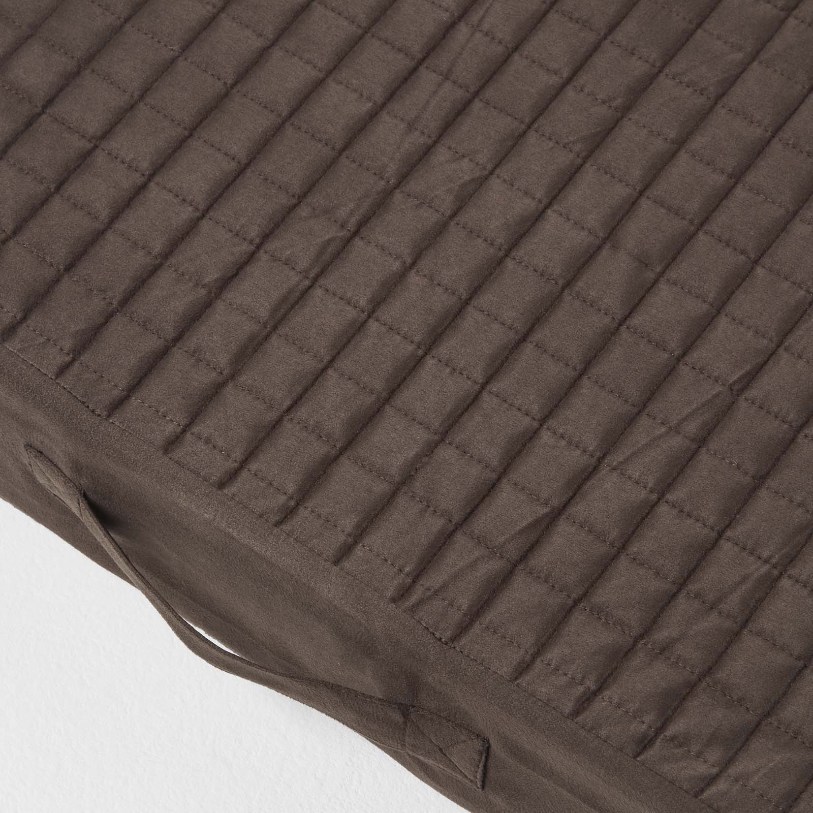 Quilted Polyester 2 Seater Orthopaedic Booster Cushion Cover | 50cm x 100cm | Brown