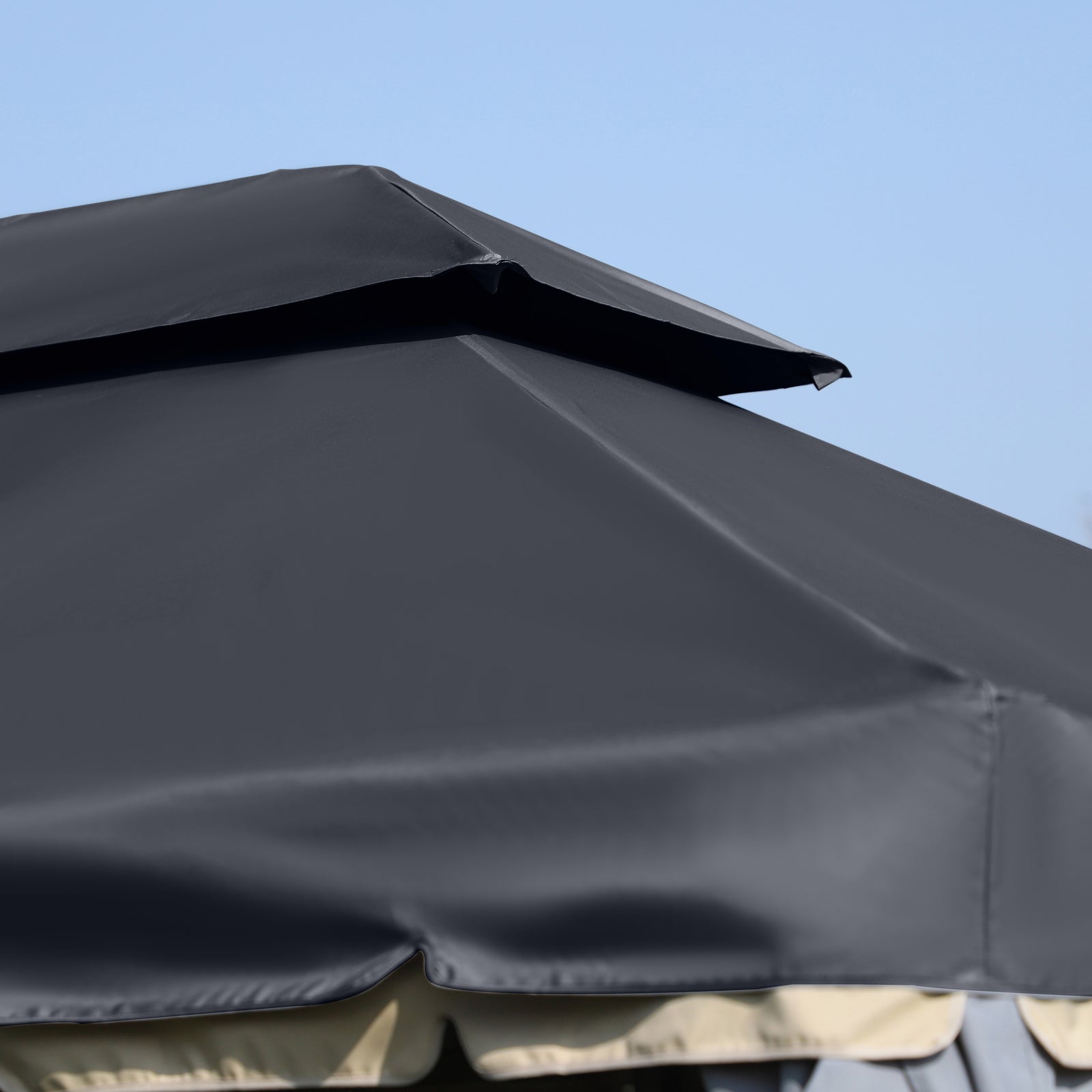 3 X 4m Aluminium Gazebo Marquee Canopy Pavilion Patio Garden | Black