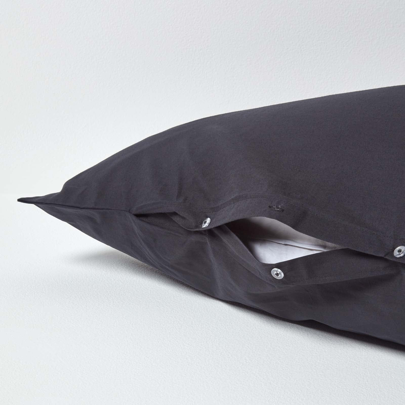 Egyptian Cotton V Shaped Pillowcase 200 Tc | V Shape | Black