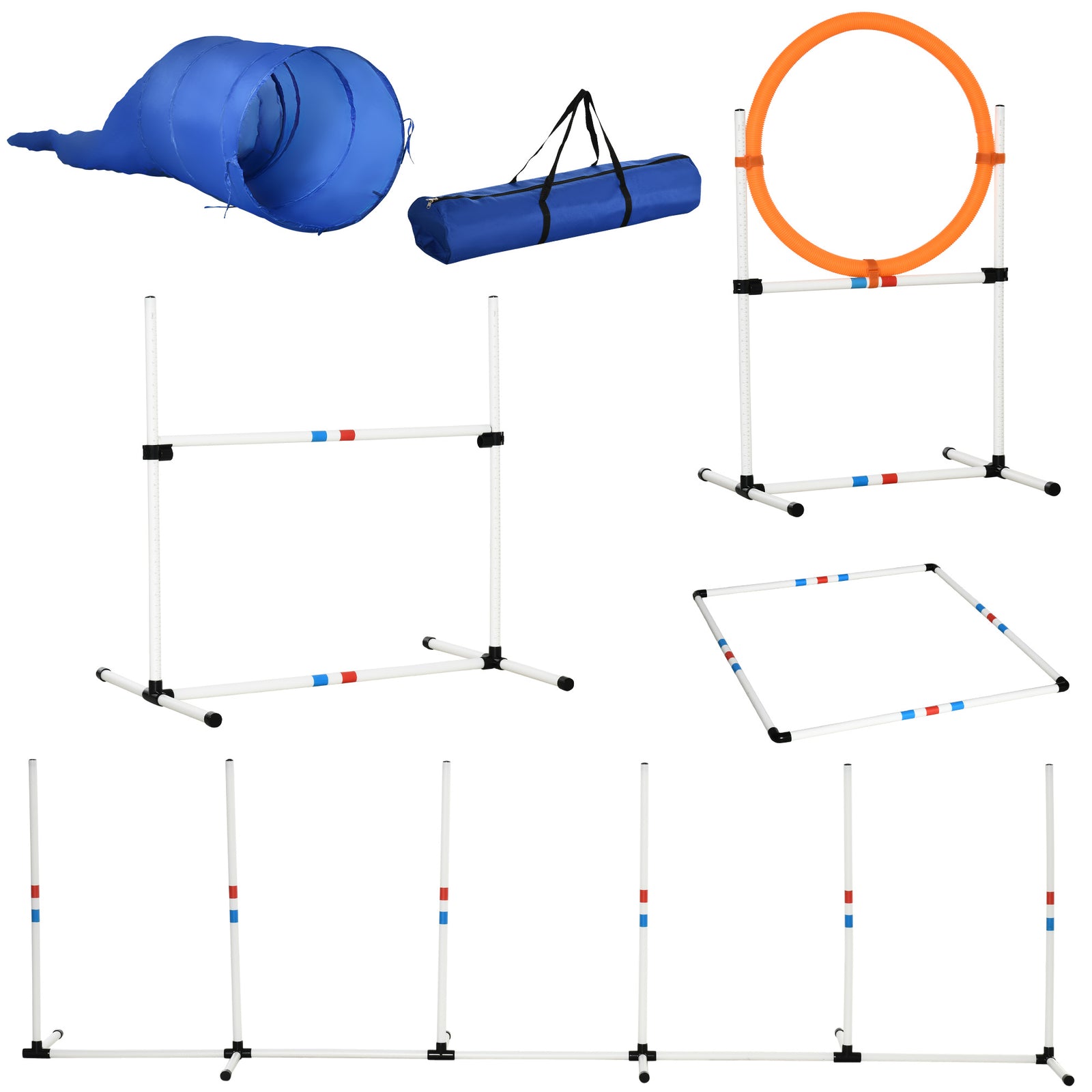 5-piece Suit Agility Set For Dog Training Exercise Obedience Rehabilitation