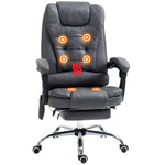 Heated Massage Office Chair 6 Vibration | Dark Gray