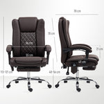 Massage Office Chair, Reclining | Dark Brown