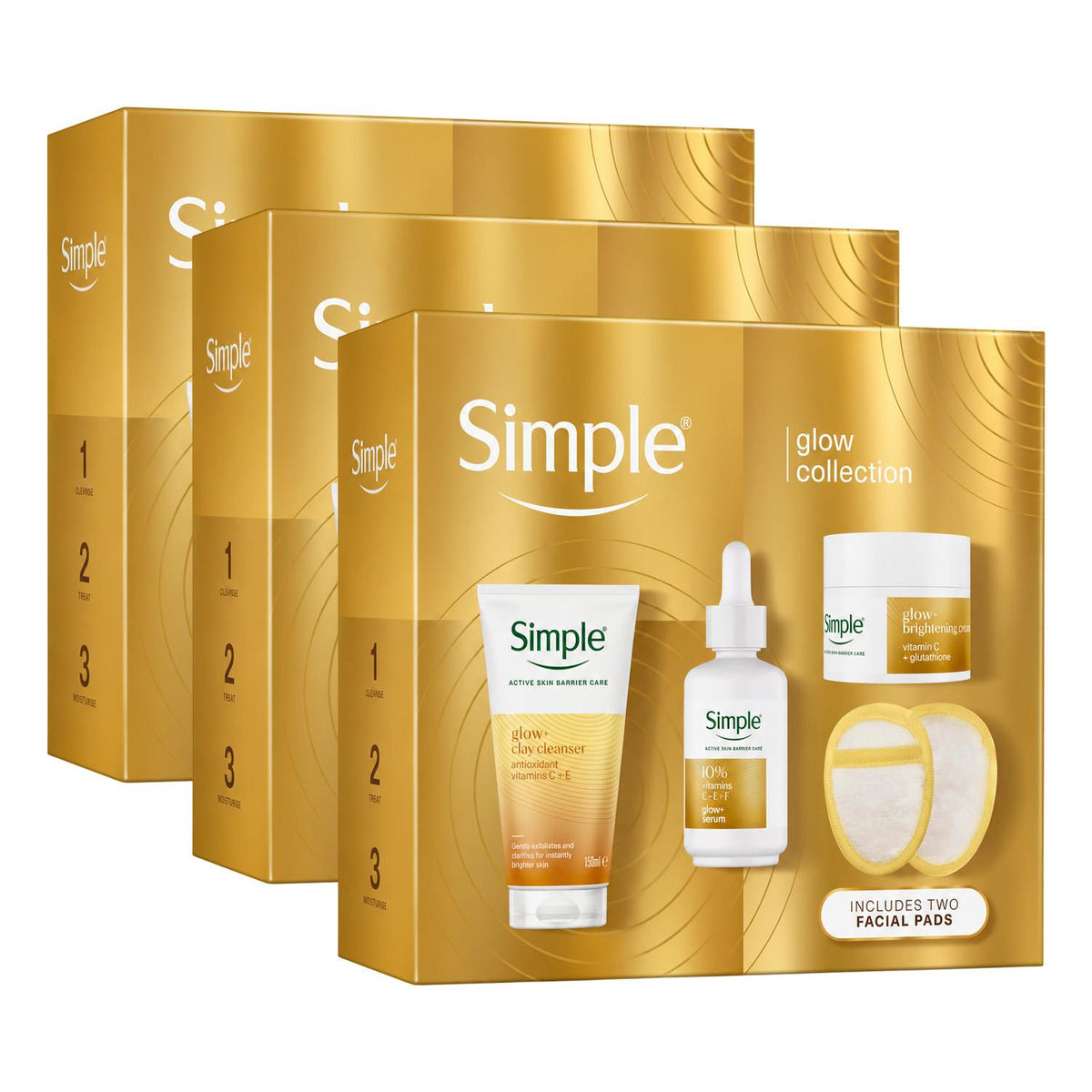 Multi Branded Glow Collection Gift Set With Cleanser And Serum | Set of 3