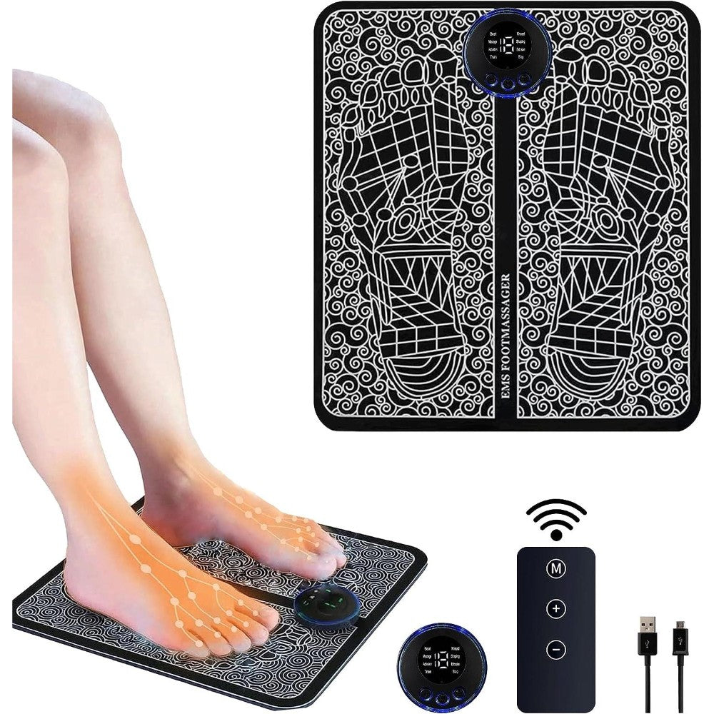 Dyzi Ems Foot Massager Electrical Muscle Stimulation For Pain Relief And Improve Circulation