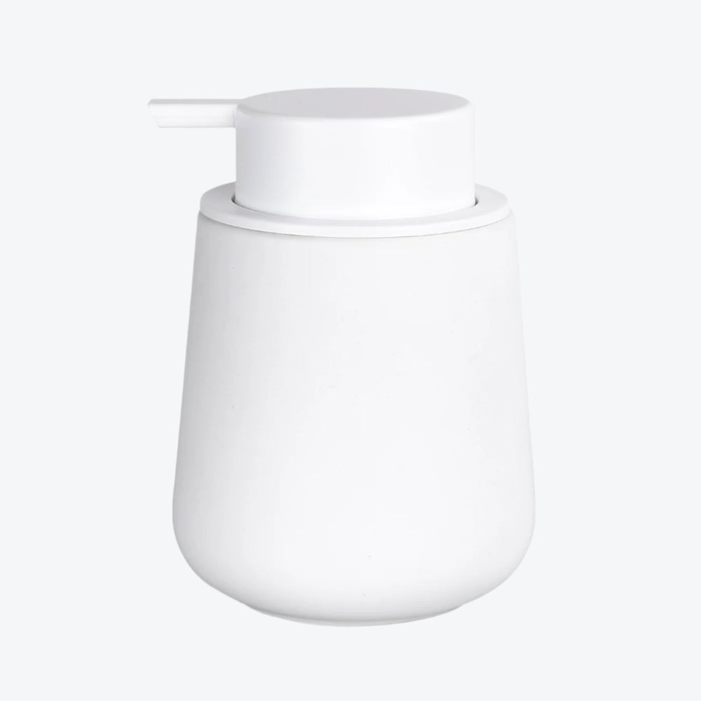 Soap Dispenser Liquid Rubber Paint Recycled Ceramic | White