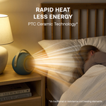 Desk Friend Fan Heater, 390w | Blue