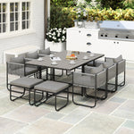 Rattan Dining Set, Garden Table & Chair Sets Space-saving