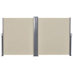 Double Canopy Pull-out Side Awning | Beige