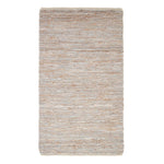 Madras Leather Hemp Rug | 150cm x 240cm | Natural