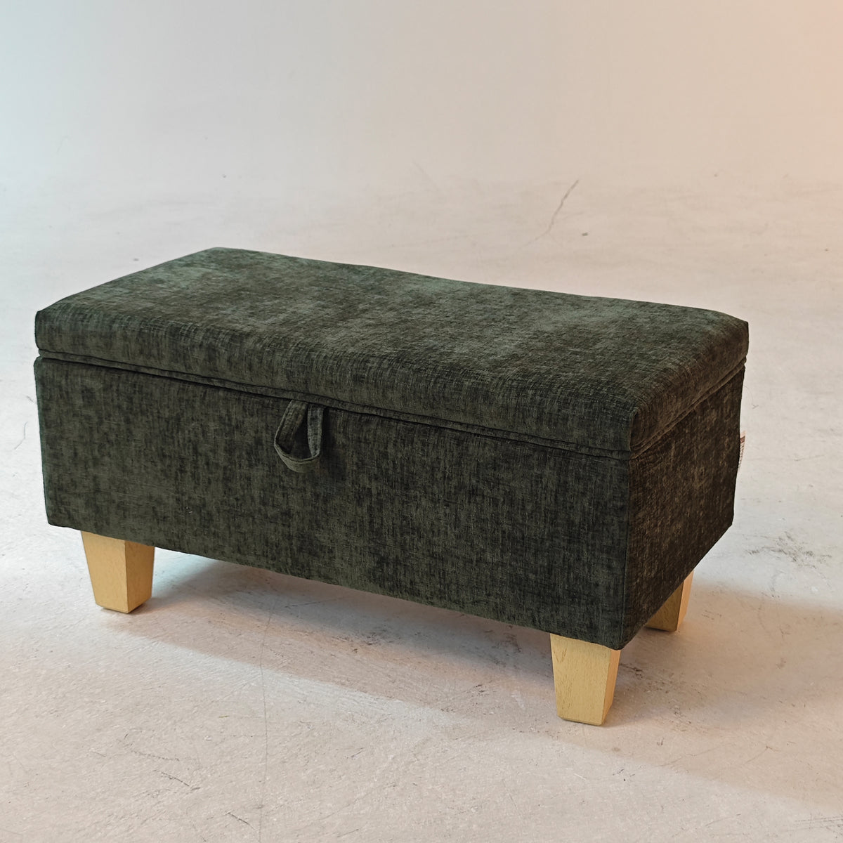 Breeins Chenille Upholstered Storage Ottoman