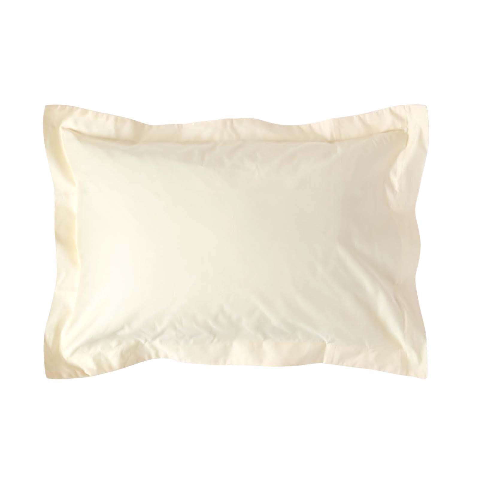 Egyptian Cotton Oxford Pillowcase 1000 Tc | 48 x 74cm | Cream